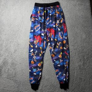 Space Jam Pajama Pants Men's Small Galaxy Joggers All Over Print